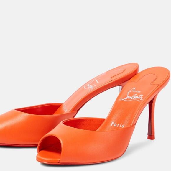 CHRISTIAN LOUBOUTIN Me Dolly 85 leather mules 36.5 BNIB